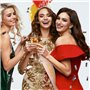 KroY PecoeD Décoration Anniversaire 40 Ans Femme Strass Couronne Echarpe Happy 40th Birthday Diadème Kit Anniversaire Costume Ac