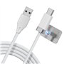 Magtame Staycable Câble USB vers USB C avec support magnétique