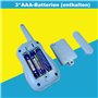 Kopobob Talkie-Walkie Enfants Jeu de Famille Cadeau pour Garçons et Filles Talkie-Walkie Enfants avec Lampe de Poche 16 sous-Can