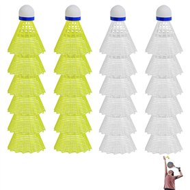 24 Pièces Volants de Badminton Kit
