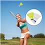 24 Pièces Volants de Badminton Kit, Balles de Badminton en Nylon, Stabilité et Durabilité Plastique Volant Badminton pour Jeu Ré