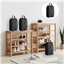 Lot de 4 Sac à Chaussures de Voyage, Sac à Chaussures avec Fermeture éclair, Organiseur de Chaussures Imperméable et Antipoussiè