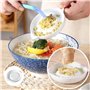 Râpe à Gingembre Céramique avec Mini Pinceau, Assiette à Râpe en Porcelaine Blanc, Râpe à Ail Plaque, Râpe à Légumes, Râpe en Cé