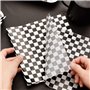 àcarreaux noirs et blancs et blancs Papier D'Emballage Frites