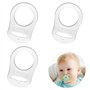 Jinpojun 3 Pcs Bouton Silicone Anneau