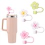 jatimdotin 4 Pièces Couvercles de Paille pour Tasse Stanley