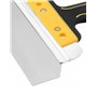 QWORK® Ensemble de Couteau à enduire 250mm + 400 mm, Spatule enduit en acier inoxydable, Poignée ergonomique avec trou de suspen