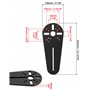 QWORK® Gabarit de coupe circulaire compatible avec fraiseuse à bois électrique Bosch RT0700C DRT50 Makita GMR1 - Diamètre de cou