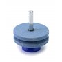 QWORK® 3PCS Affûteuse de Lames de Tondeuse à Gazon, Affûteuse de Outils de Jardin, Compatible avec Perceuses Électriques et Perc