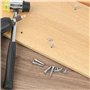 QWORK® 150 Pièces vis de connexion d'armoire, vis d'assemblage, pour 31 à 40 mm épaisseur meubles