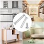 QWORK® 150 Pièces vis de connexion d'armoire, vis d'assemblage, pour 31 à 40 mm épaisseur meubles
