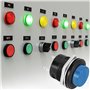 QWORK® Lot de 24 Interrupteurs à Bouton-Poussoir Momentané 16 mm - 3A 250V AC 2 Pôles - Assortiment de 6 Couleurs
