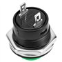 QWORK® Lot de 24 Interrupteurs à Bouton-Poussoir Momentané 16 mm - 3A 250V AC 2 Pôles - Assortiment de 6 Couleurs