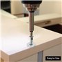 QWORK® 50 Pièces rondelles M6 x 18 mm, rondelles plates en acier inoxydable 304, pour vis et boulons