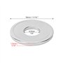QWORK® 50 Pièces rondelles M6 x 18 mm, rondelles plates en acier inoxydable 304, pour vis et boulons