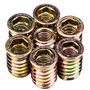 Tucireat 20 Pièces Visserie Vis D'assemblage Inserts Filetés Vis M8 Boulon M8 Ecrou Cage Insert Fileté Metal Insert Fileté Nuts 