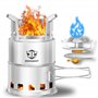 Bestargot Rechaud a Bois Portable/Réchauds de Camping à Gaz