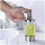 350 ML Pompe à Savon Transparente Distributeur de Gel Douche pour Salle de B