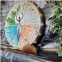 Tambour chamanique sibérien fait à la main avec raquette - Symbole de la musique sibérienne