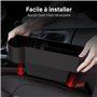 SUPERWSLING Cuir PU Organisateur Voiture, Rangement Auto Accessoire Interieur pour Le conducteur Principal et Le Passager Avant