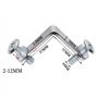 Lokatall Lot de 6 Supports de Serrage Réglables Sans Bord pour Verre - Clips de Séparation d'Écran, Supports de Balustrade pour 