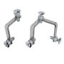Lokatall Lot de 6 Supports de Serrage Réglables Sans Bord pour Verre - Clips de Séparation d'Écran, Supports de Balustrade pour 