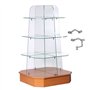 Lokatall Lot de 6 Supports de Serrage Réglables Sans Bord pour Verre - Clips de Séparation d'Écran, Supports de Balustrade pour 