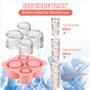 Bac a Glacon Silicone Fabrication de 4 Gros Glaçons Cylindriques