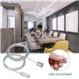 6 Pièces 1,5mm × 2m Ajustable Cable Suspension, Cable Acier Cable Suspension Luminaire Agencements, Câble Métallique Fixation po