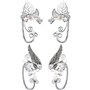 2 Paires Oreille d'Elfe Chic Manchettes d Oreilles Aile Artisanat pour Cosplay Elf Brassard Boucles d'Oreilles pour Elfique Cost