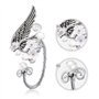 2 Paires Oreille d'Elfe Chic Manchettes d Oreilles Aile Artisanat pour Cosplay Elf Brassard Boucles d'Oreilles pour Elfique Cost