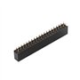 Akozon 5pcs 2 x 20 Pins 2.54m Header Strip Bande Mâle-Femelle Double Rangée Broche Courte En-têtes pour