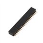 Akozon 5pcs 2 x 20 Pins 2.54m Header Strip Bande Mâle-Femelle Double Rangée Broche Courte En-têtes pour