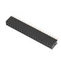 Akozon 5pcs 2 x 20 Pins 2.54m Header Strip Bande Mâle-Femelle Double Rangée Broche Courte En-têtes pour