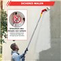 Rallonge de pinceau multi-angle, pinceau de peinture, barre d'extension de peinture murale, rouleau de peinture, barre télescopi
