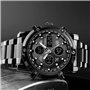 TONSHEN Hommes Montre Bracelet Digital Acier Inoxydable Analogique Quartz Double Temps LED Affichage Sport Tactique Militaire Mo