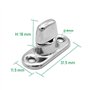 10 pcs Attaches Sac Fermeture à Bouton Tournant Twist Turn Lock
