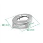 Lahviuu Fermoir Sac,10 pcs Attaches Sac Fermeture à Bouton Tournant Twist Turn Lock, Accessoires pour Sac a Main, Verrous à Tors