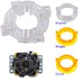 SJ@JX Joysticks de jeu arcade 2 joueurs Noir mat double encodeur USB sans latence 4 et 8 pour PC Mame Respberry Pi Retropie