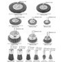 Brosse Metallique pour Perceuse Queue de 6 mm