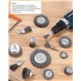 Lot de 14 Brosses Métalliques, Brosse Metallique pour Perceuse Queue de 6 mm,Visseuse Perceuse à Nettoyer Bois en Métal L'Élimin