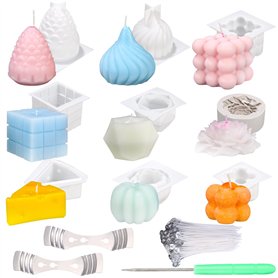 LEAZZLE Moule 3D Cube en Silicone