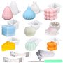 LEAZZLE Moule 3D Cube en Silicone