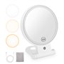 LEAZZLE Miroir grossissant avec lumière 30X