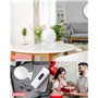 LEAZZLE Miroir grossissant avec lumière 30X,Miroir Maquillage Grossissant Lumineux,Miroir grossissant éclairé Rechargeable,Miroi