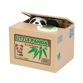 XLKJ Tirelire Boîte Cute Animal Volent l'argent Automatic économiser Banque Argent pour Les Enfants Présent (Panda)