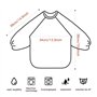 iwobi Bavoir à Manches Longues Bébé, Bavoir à Manches pour Bébé Alimentation Imperméable à l'eau Blouse, Convient pour Les Enfan