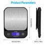 5 g de précision) – Balance alimentaire étanche avec écran LCD rechargeable en acier inoxyd