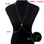 Jovono Star Body Chain Harnais Bikini Body Jewelry Chaîne Ceinture pour les femmes et les filles (Or)