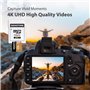 [5 Ans Récupération de données Gratuite] Gigastone Carte Mémoire 128 Go 4K Caméra Extreme, Professionnel pour GoPro Drone DJI Sw